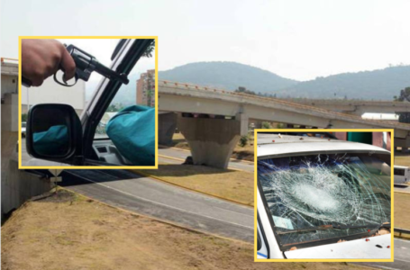 ¡MUCHO CUIDADO! Con palos y piedras asaltan a automovilistas en puente del Periférico