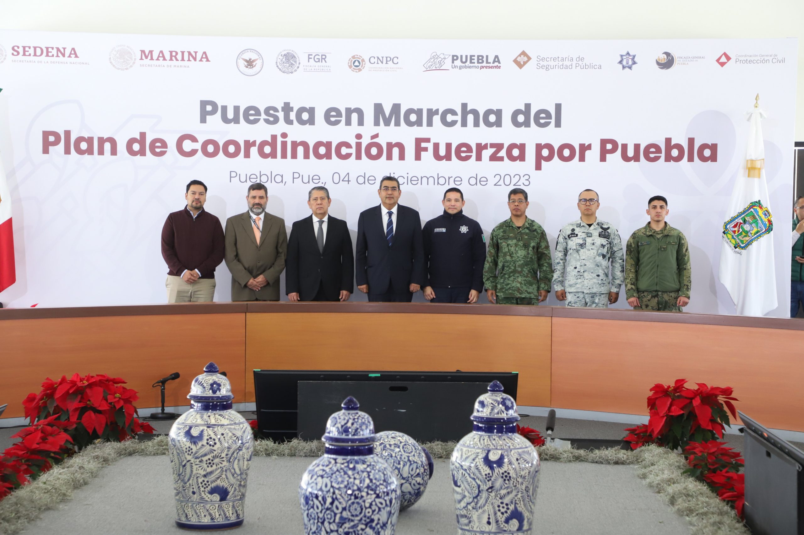 Anuncia Sergio Salomón Plan de Coordinación «Fuerza Por Puebla»; Semar se sumará al combate a la delincuencia