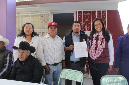 Ariadna Ayala dignifica preescolar indígena en la colonia Agrícola Ocotepec con la entrega de módulo de sanitarios