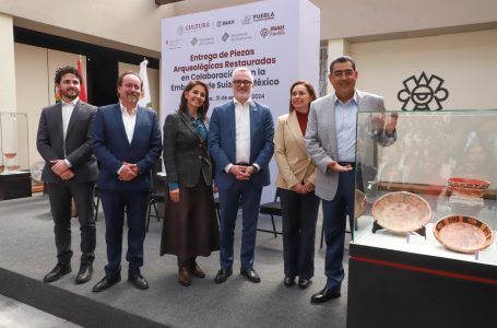 Con restauración de piezas arqueológicas, gobierno estatal salvaguarda herencia cultural