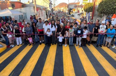 Entrega Ariadna Ayala rehabilitación de la calle 4 Nte, principal arteria vial de Atlixco.