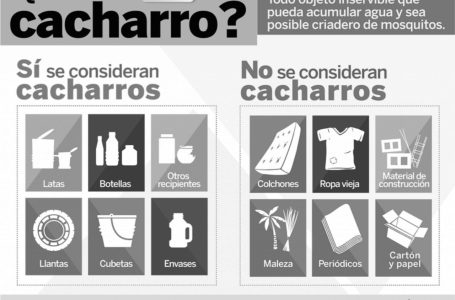 Conoce cuáles son los cacharros y juntos sumemos esfuerzos para prevenir la proliferación del Dengue en Atlixco