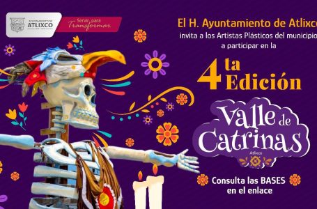 ¡Atención! Artistas plásticos podrán participar en la elaboración de catrinas para la 4ta edición de este festival atlixquense