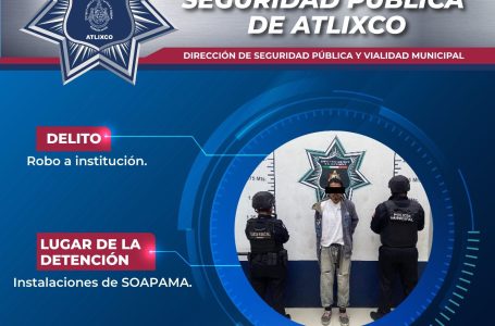Policía municipal de Atlixco detiene a dos mujeres y un hombre por diferentes delitos