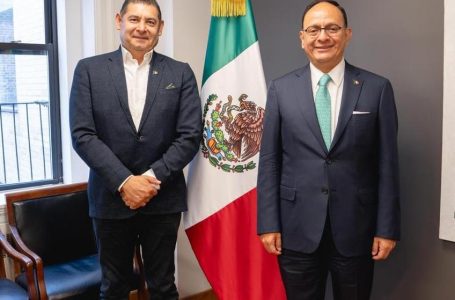 Gobernador electo Alejandro Armenta asegura colaboración con Universidad de Nueva York para beneficio de jóvenes poblanos