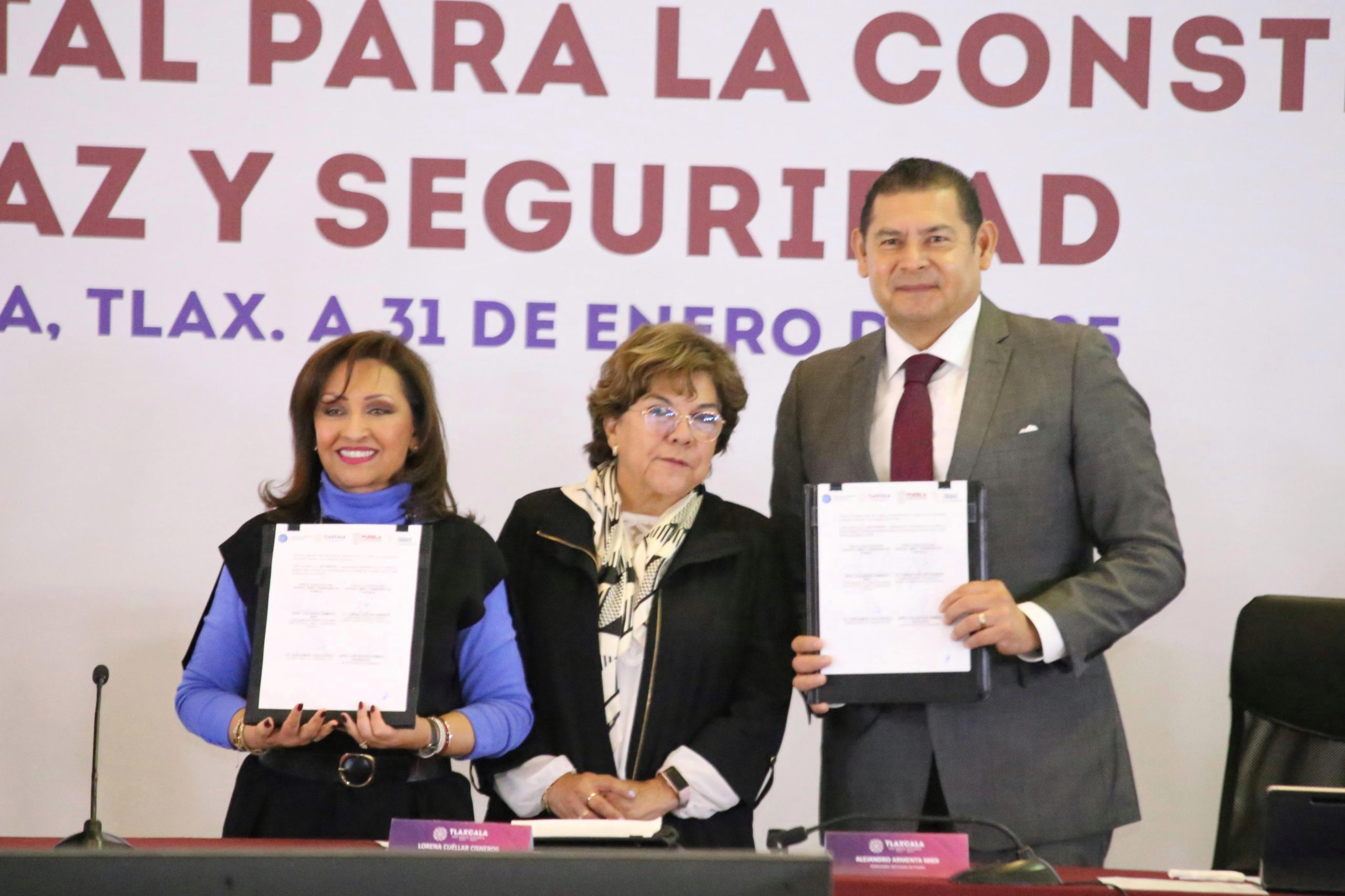 Puebla y Tlaxcala firman convenio para la Construcción de la Paz