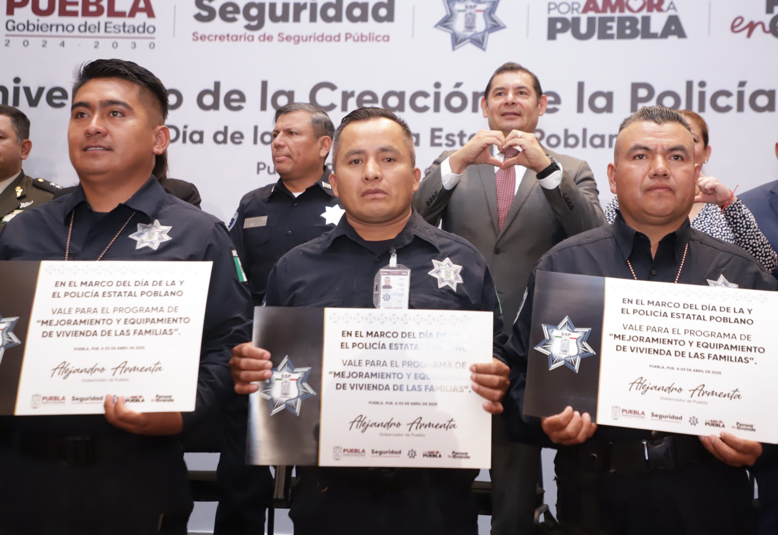 Gobierno de Puebla refuerza compromiso con la seguridad y bienestar de policías