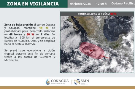Ciclón tropical Bárbara podría formarse esta semana frente a costas del Pacífico.
