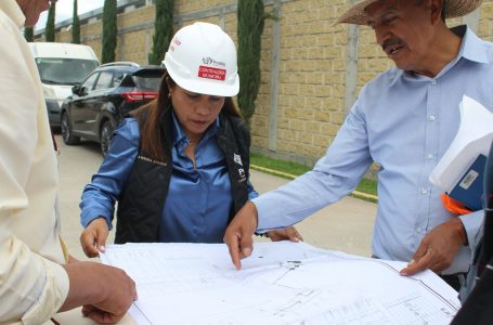 Contraloría Municipal supervisa avance de obras del colector pluvial en CMERI de SMDIF