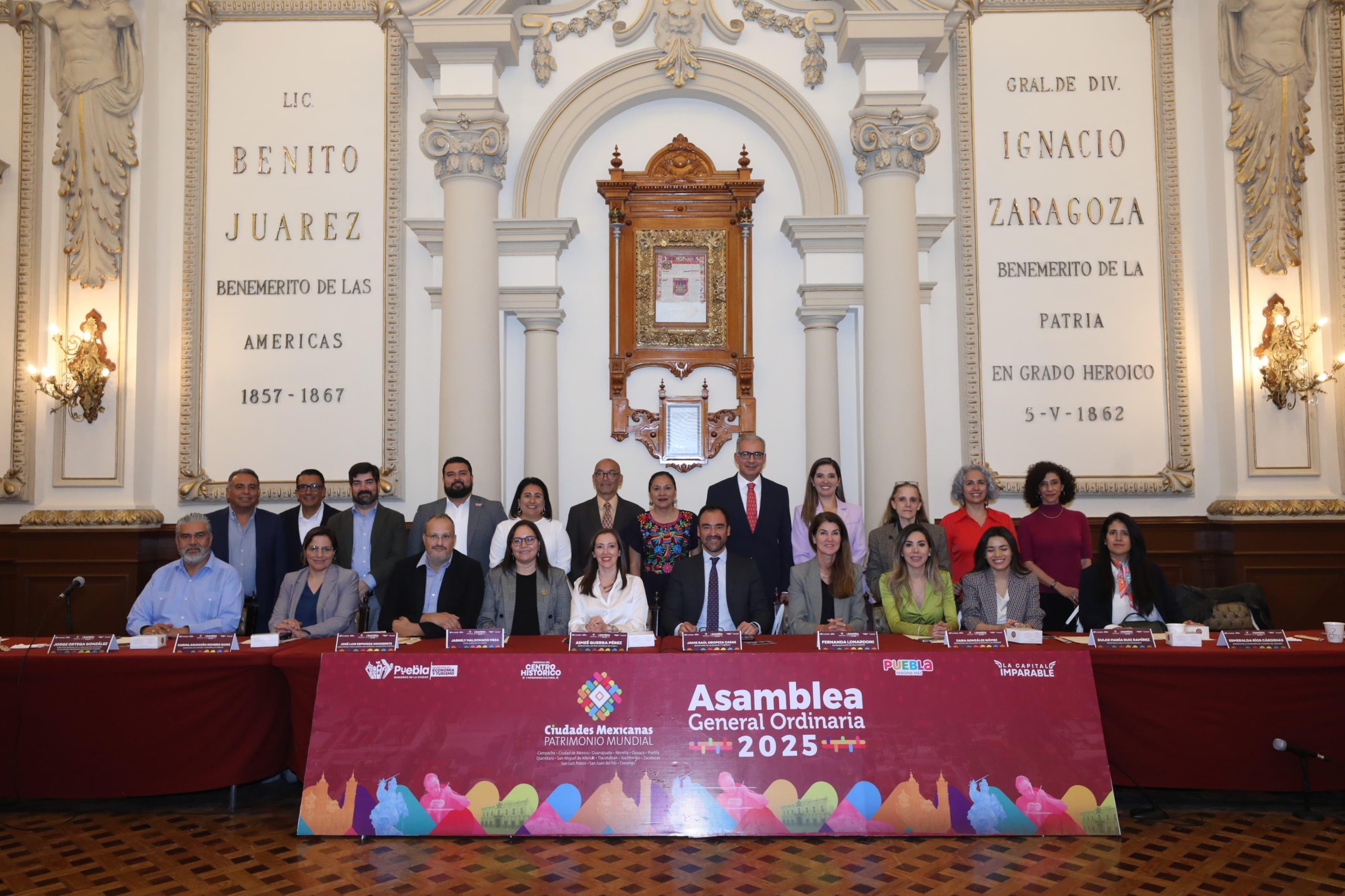 Puebla Capital recibe la 2ª Asamblea General Ordinaria 2025 de Ciudades Mexicanas Patrimonio Mundial
