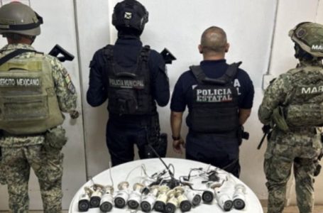 En Amozoc de nueva cuenta bajan cámaras de seguridad instaladas por la “maña”