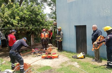 Localizan restos óseos en un pozo de agua de San Pedro Cholula