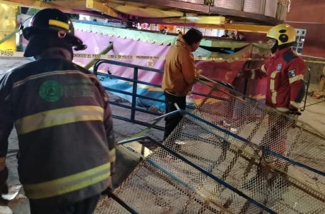 Percance en juego mecánico en Lomas de Castillotla