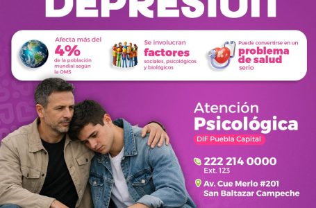 Promueve DIF Puebla Capital atención a la salud mental en el marco del Día Mundial de la Lucha contra la Depresión