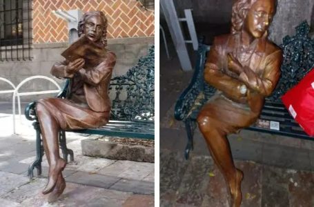 Vuelve el vandalismo en estatuas del centro de Puebla