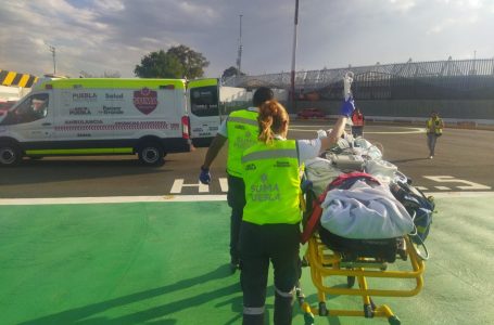 Coordinación entre sector salud permite traslado aéreo desde Chiautla de Tapia