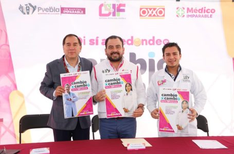 Anuncia DIF Puebla Capital campaña “Cambio x Cambio, haz la DIFerencia” en favor del programa “Médico Imparable”