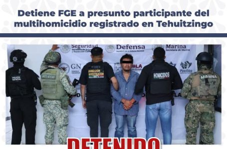 Un detenido por el asesinato de diez personas en Tehuitzingo