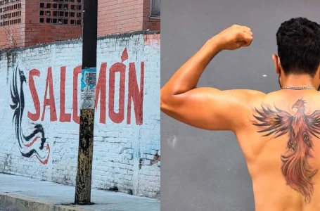 Edgar Salomón se promociona en bardas de Texmelucan