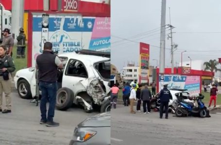 Trailer impacta a camión de gas sobre Periférico Ecológico