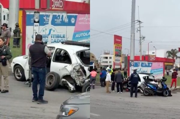 Trailer impacta a camión de gas sobre Periférico Ecológico