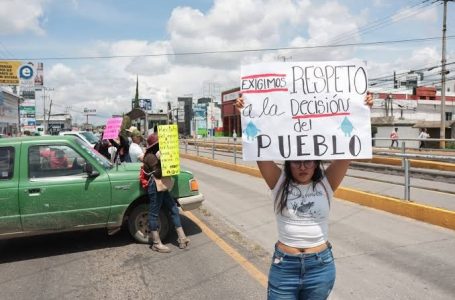 Pueblos originarios se manifiestan en San Andrés Cholula