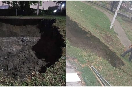 Surge un presunto socavón en fraccionamiento Santa Lucia de Puebla