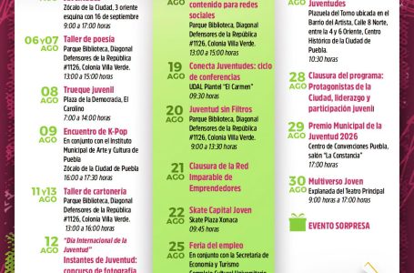 Impulsa Gobierno de Pepe Chedraui agenda por el Mes de la Juventud