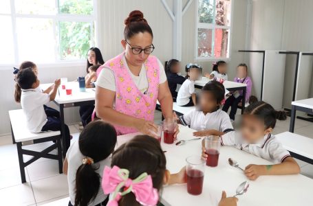 MariElise Budib garantiza una alimentación nutritiva para las y los niños con nuevo desayunador escolar en La Flor