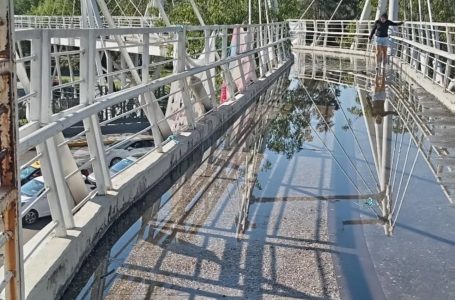 Lluvias y abandono deterioran ciclovía del Parque Juárez en Puebla