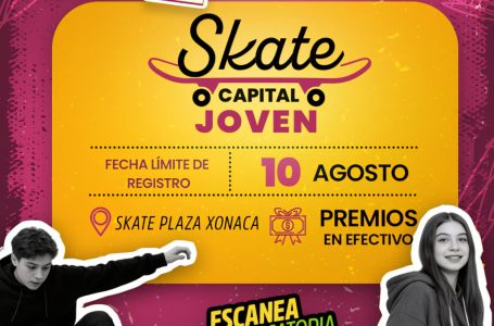 Invita Gobierno de Pepe Chedraui a la ciudadanía a demostrar su talento en “Skate Capital Joven”