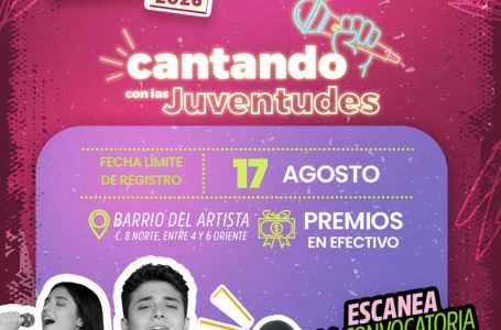 Pepe Chedraui promueve la expresión artística de las juventudes con Cantando con las Juventudes