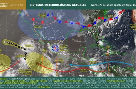 Lluvias muy fuertes afectarán cinco estados; Puebla y Morelos esperan chubascos